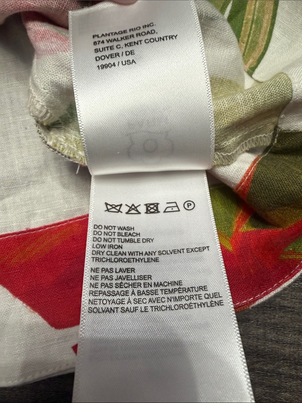 FARM Rio White Tropical Toucan one shoulder Blouse with Red & Green Leaves - Picture 6 of 7